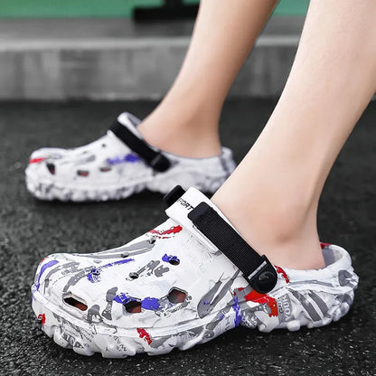 Mens Plus Size Sandals And Clogs Outdoor Water Shoes EVA Insole