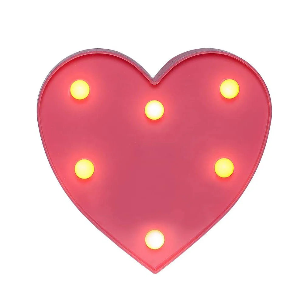 LED Letter and Number Light Set PVC Warm White Decor