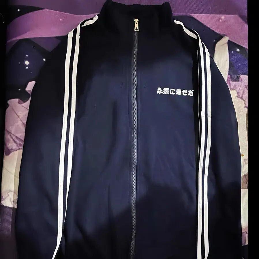 Japanese Casual Stand Neck Hoodie Women Men Streetwear Letter Print Zipper Grunge Sweatshirt Y2k Aesthetic Loose Patchwork Hoody