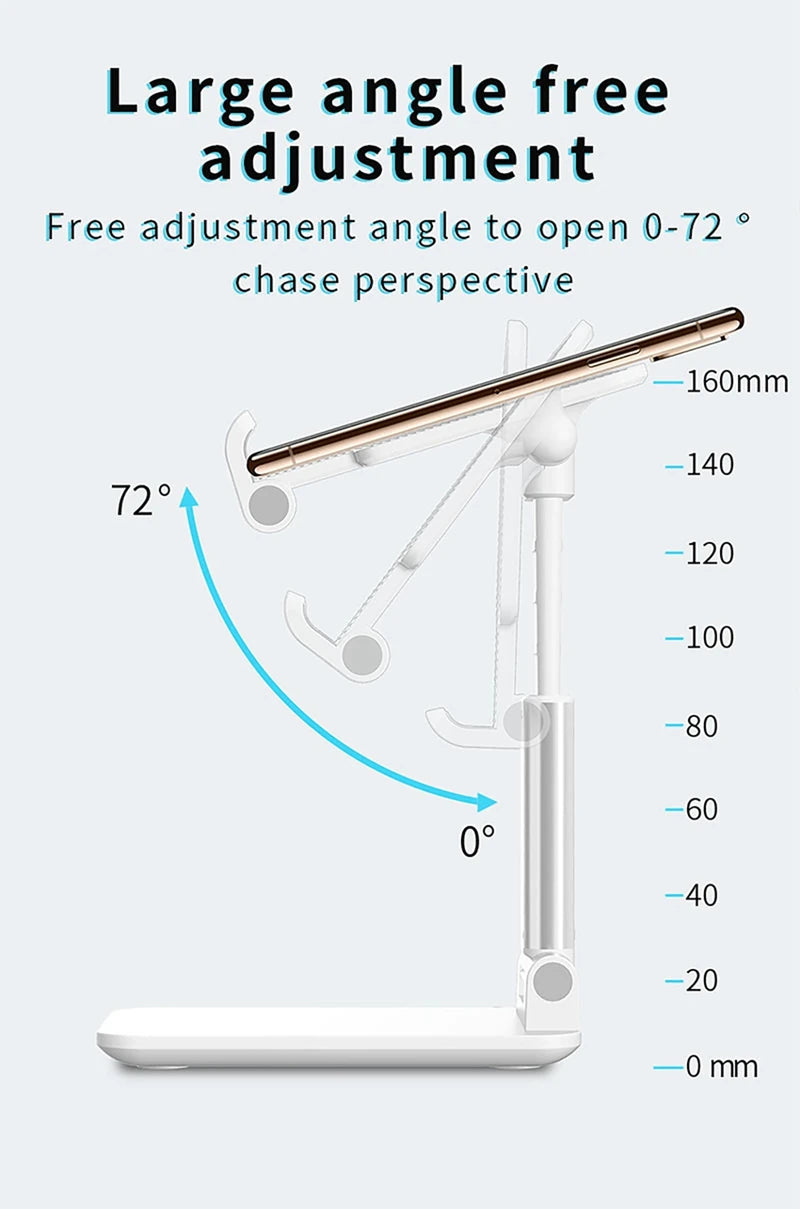 New Desk Mobile Phone Holder Stand For iPhone iPad Xiaomi Adjustable Desktop Tablet Holder Universal Table Cell Phone Stand