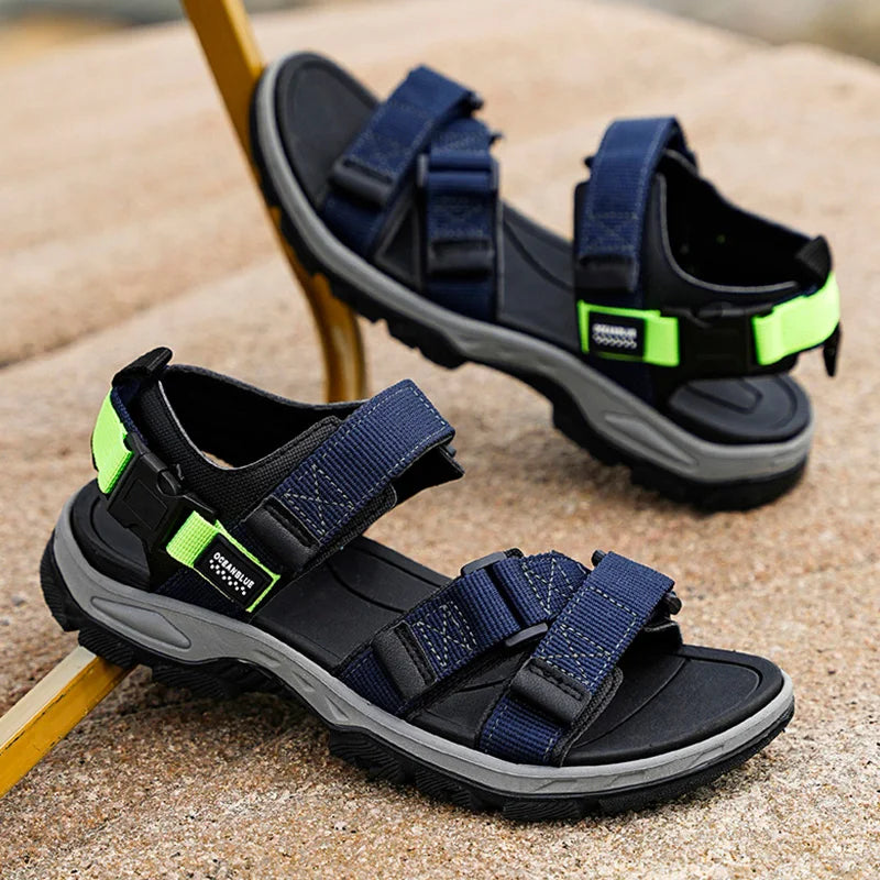 Men's Summer Polyester Sandals Lightweight Casual Beach Shoes