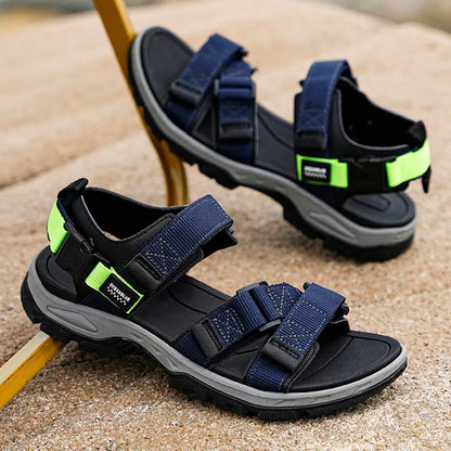 Men's Flat Sandals Breathable Open Toe Outdoor Casual Travel