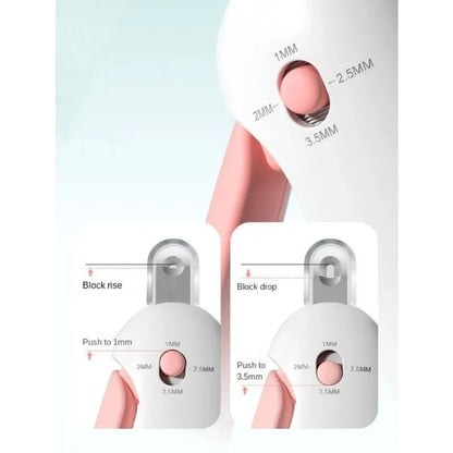 Pet Nail Clippers For Cats And Dogs With Adjustable Hole ABS And Stainless Steel