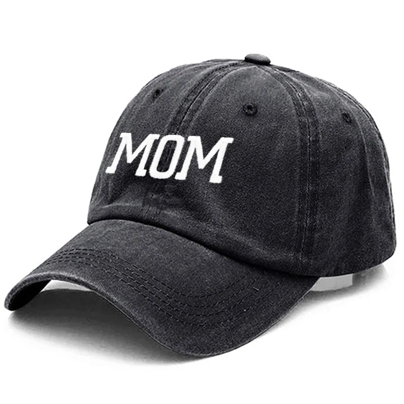 DAD MOM Embroidery Pure Cotton Men's Baseball Cap For Man  Womne's Fashion Sport Golf Caps Sun Hat Dropshipping