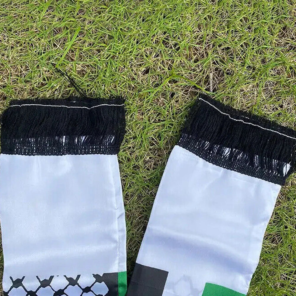 Double Side Palestine Shawl Waterproof Palestinian National Flag Shawl Sunproof Colorfast for Football Team