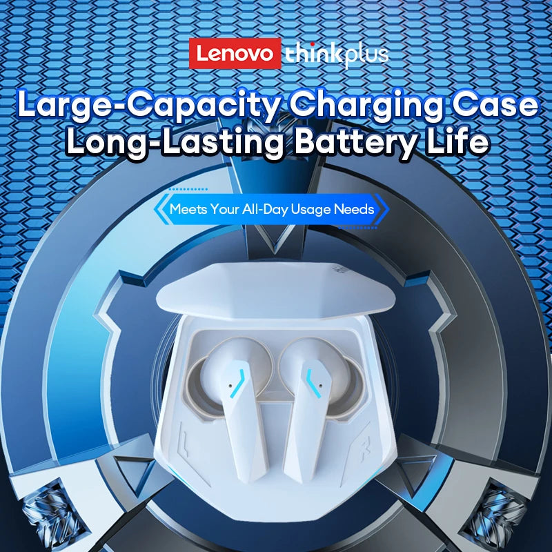 Original Lenovo GM2 Pro TWS Bluetooth 5.3 Earphones Dual Modes Music Game Earbuds HD Calls With Built-in 2 Mics Sport Headphones