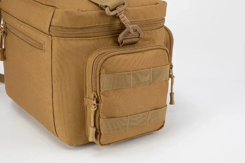 13L Tactical Thermal Cooler Bag Picnic Cooler Box Camping Lunch Bag Outdoor Heavy Duty Lunch Box Cooler Backpack Camping Storage