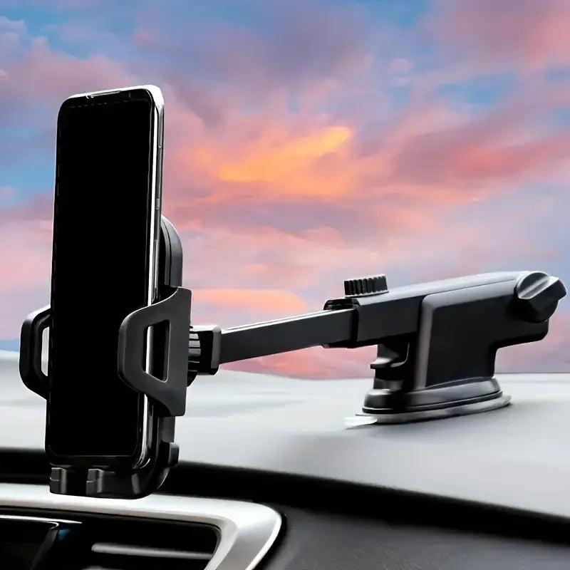 Universal Car Phone Holder Suction Cup Mount Stand for iPhone 15 Xiaomi Huawei Samsung - Mobile Phone Bracket Support