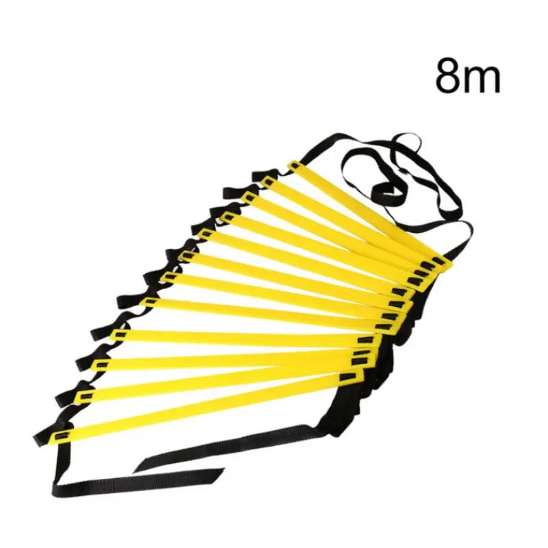 Professional Agile Ladder-Heavy duty Nylon Training Ladder with Anti slip Rod,Foldable,Easy to Carry,Suitable for Sport Training