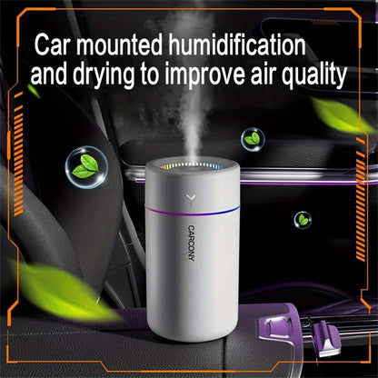 Car Humidifier Ultrasonic Aromatherapy With Colorful LED For Bedroom Office 1pc