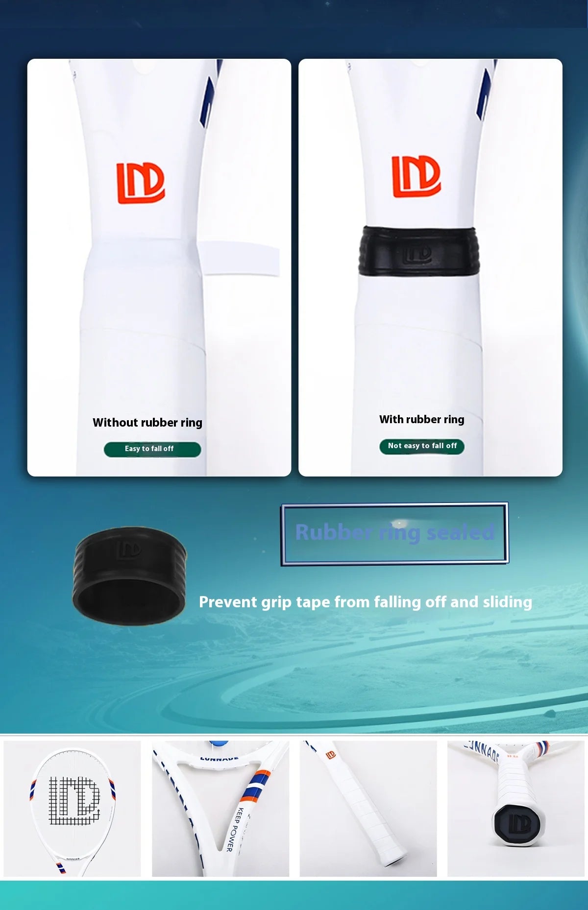 27 inch Outdoor Sports Aluminum-Carbon Tennis Racket for Adult- Professional Training, Durable, Suitable for Students' Practice