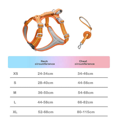 Dog Harness With Reflective Strap Vest For Medium And Large Dogs