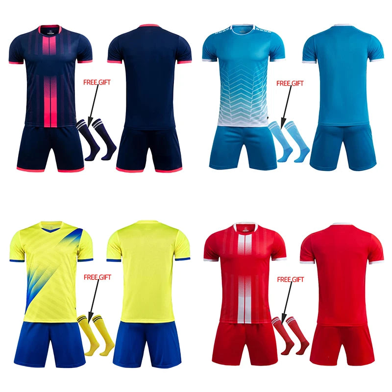 Adult Kids Football Jersey Men Customize Soccer Uniforms Sports Clothes Women Futsal Sportswear Child Training Tracksuit Outfit