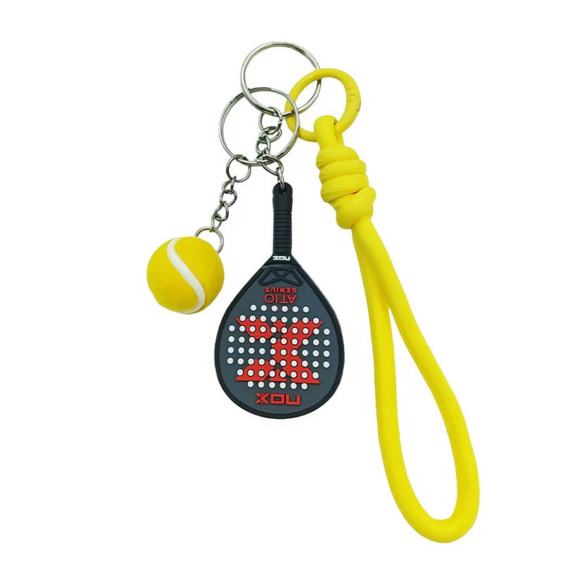 Nox Keychain, Tennis Racket Cute Combination, Sporty Individual Hanging Decor, Essential Accessory for Sports Enthusiasts