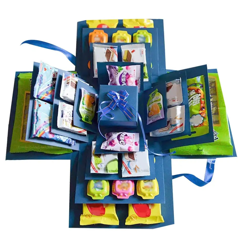 Explosion Box Gift DIY Photo Album Paperboard Construction