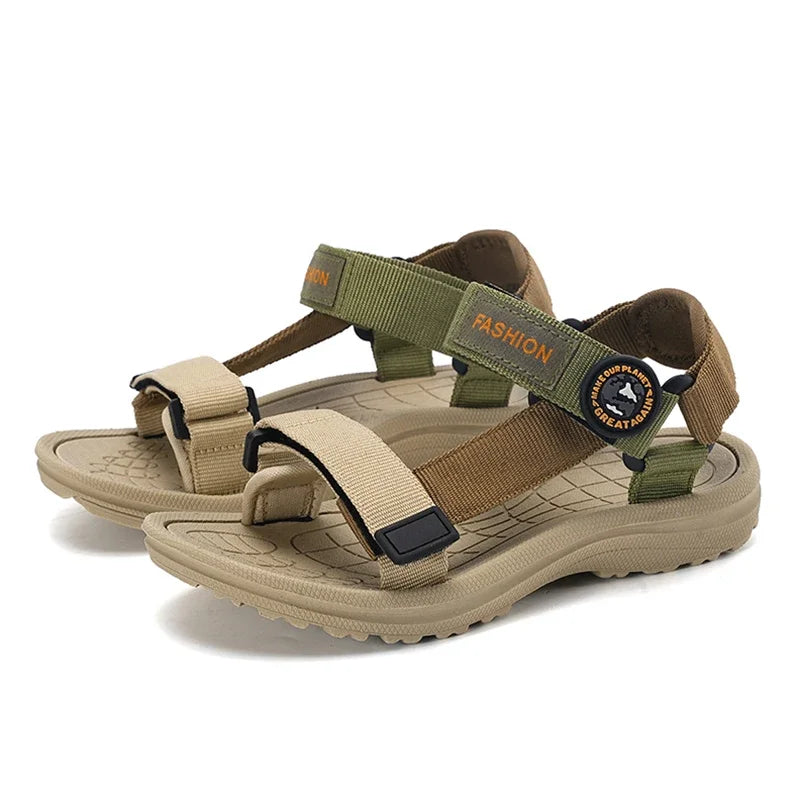 Boys Quick-Dry Beach Sandals Water Shoes Fabric Upper EVA Outsole Summer