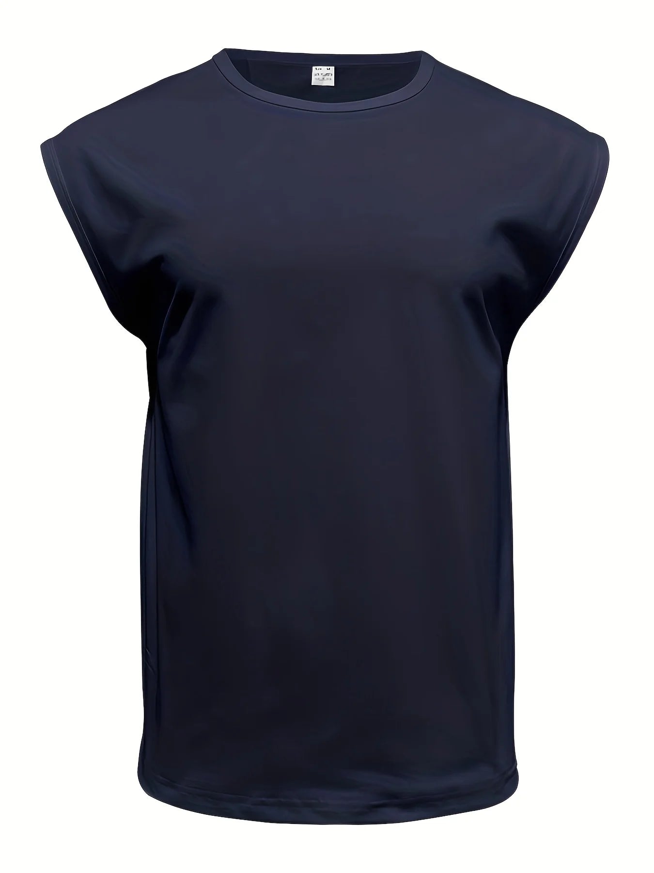 Men'S Summer Solid Color Sleeveless Tank Top Breathable Suitable for Casual Sports Versatile Style