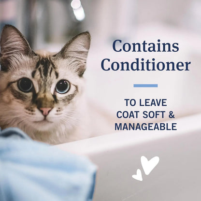 Cat Flea and Tick Shampoo, Coconut Berry Scent, 12 Oz