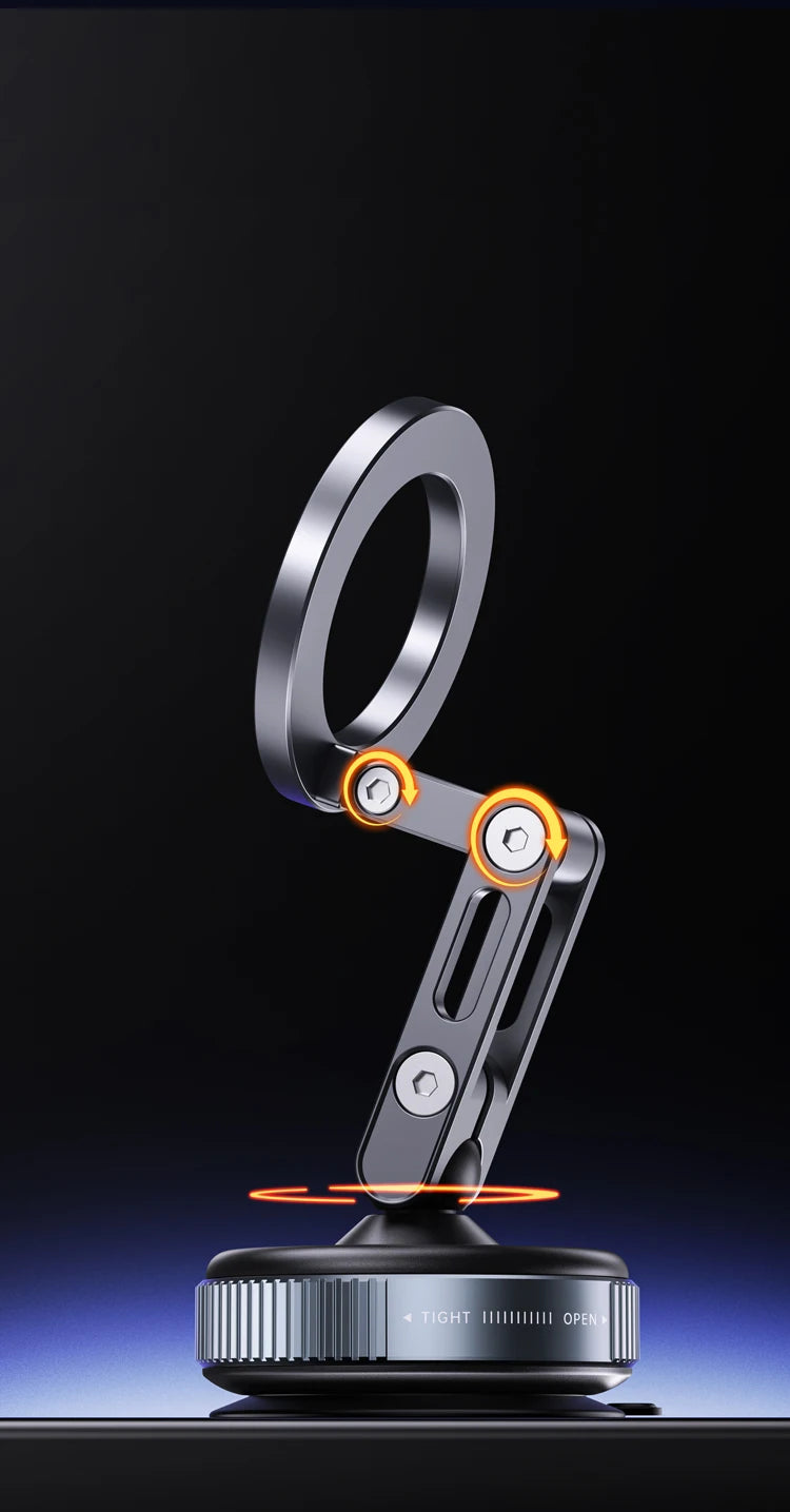 New Car Magnetic Mobile Phone Holder 360 Degree Rotation, Vacuum Adsorption, No Need To Charge, Suitable for Car Navigation