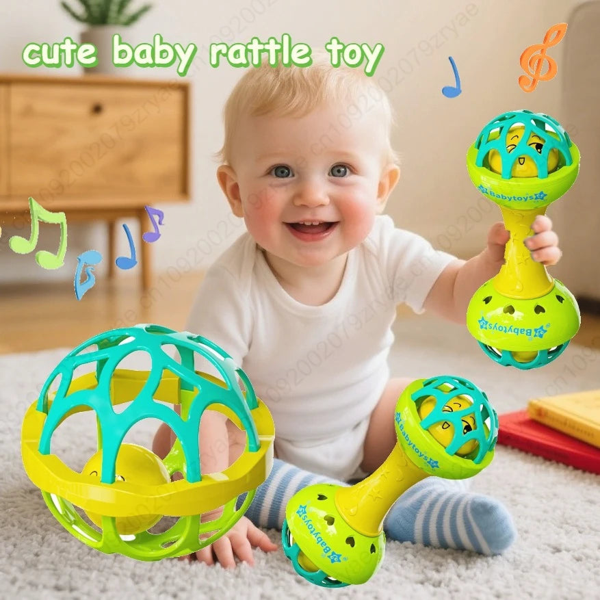3/1pcs Baby Rattles 0 12 Months Baby Educational Toys Shaker Grab Spin Set Sensory Educational Newborn Gift for Infant Boy Girls