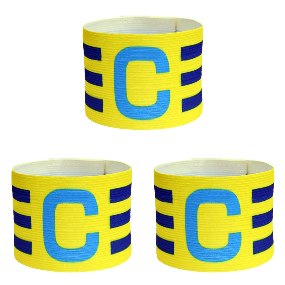 1-3pc Kid Adults Football Captain Armband Soccer Arm Band Leader Competition Gift Soccer Captain Group Armband Football Training