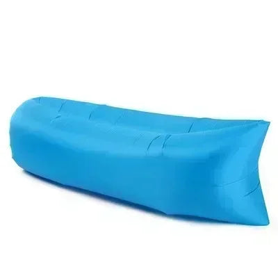 Portable Inflatable Sofa Outdoor, Air Lounger Chair for Camping Beach, Lightweight Blow Up Sun Bed Bean Bag, Banana Shape