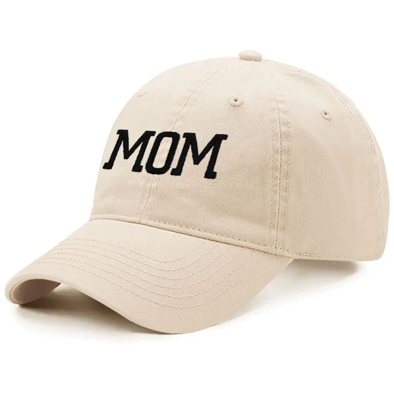 DAD MOM Embroidery Pure Cotton Men's Baseball Cap For Man  Womne's Fashion Sport Golf Caps Sun Hat Dropshipping