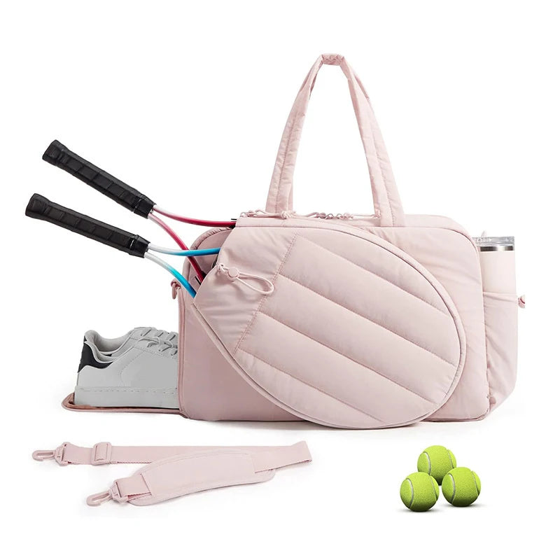 Gym Bag for WomenTennis Rackets Bag Outdoor Travel Sports Training Shoulder Bags Badminton Paddle Handbag Weekender Duffel Tote