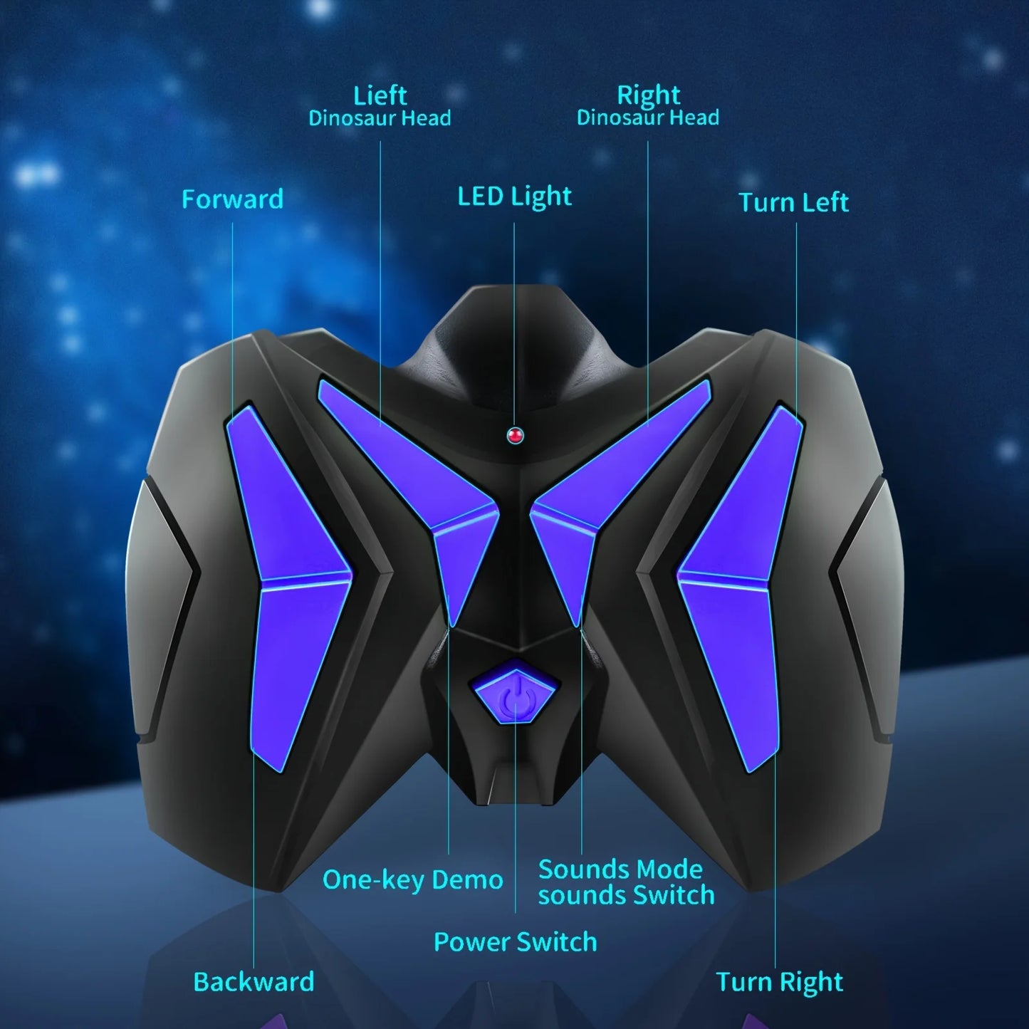 RC Dinosaur 360° Rotating Toy for Kid Age 3 4 5 6, Electric Stunt Walking T-rex Toy With Light&Sound Rechargeable Battery Gifts