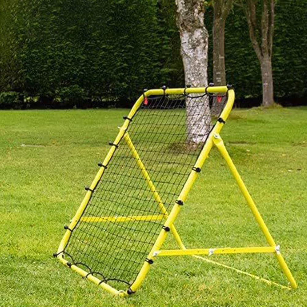 Soccer Rebounder Net with 20 Ropes Kickback Football Practice Net Target Goal Rebound Net Beginner Training Aid for Kids Teens