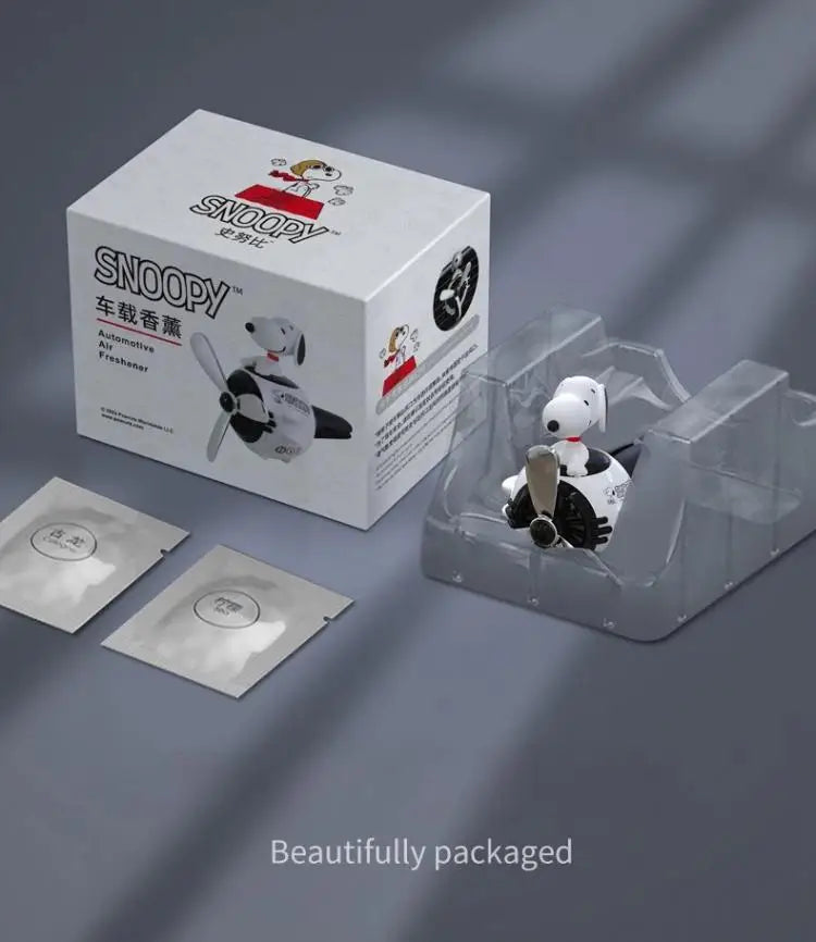Snoopy Air Freshener Flying Propeller Pilot Series Car Accessories Anime Figures Aromatherapy Fragrance Diffuser Car Decor Gifts