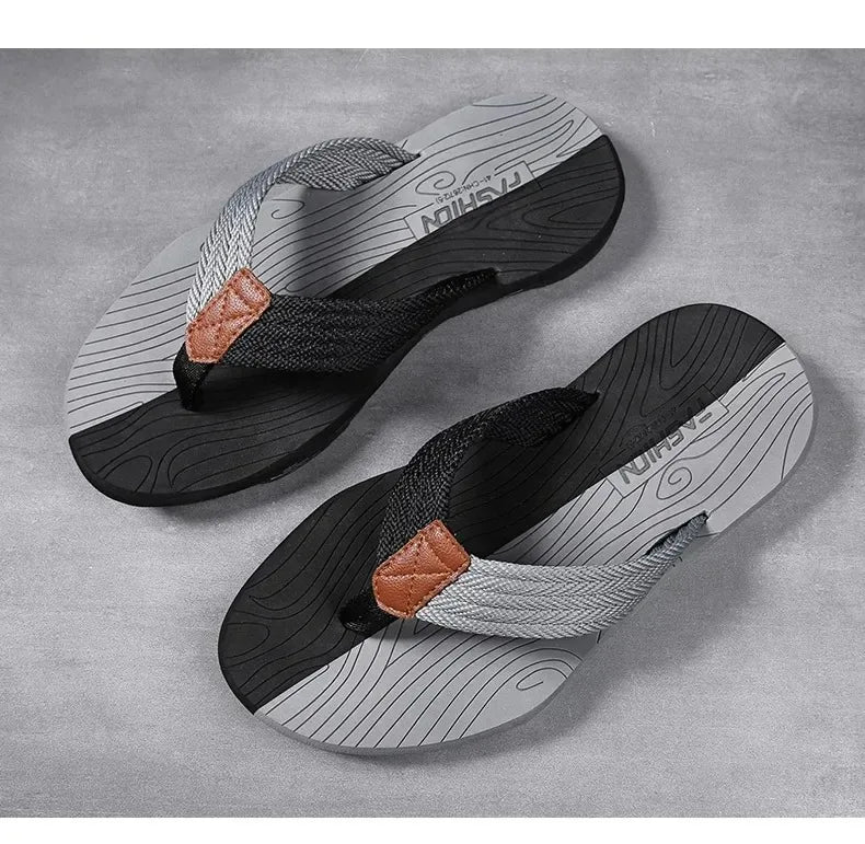 Men Slippers Summer Flip Flops Brand Fashion Outdoor Comfortable Casual Slides Shoes Non-slip Beach Men Sandals