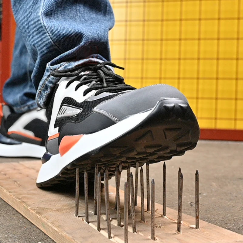 High Quality Indestructible Safety Shoes Men Work Sneakers Light Security Boots Men Puncture-Proof work Boots Steel Toe Shoes