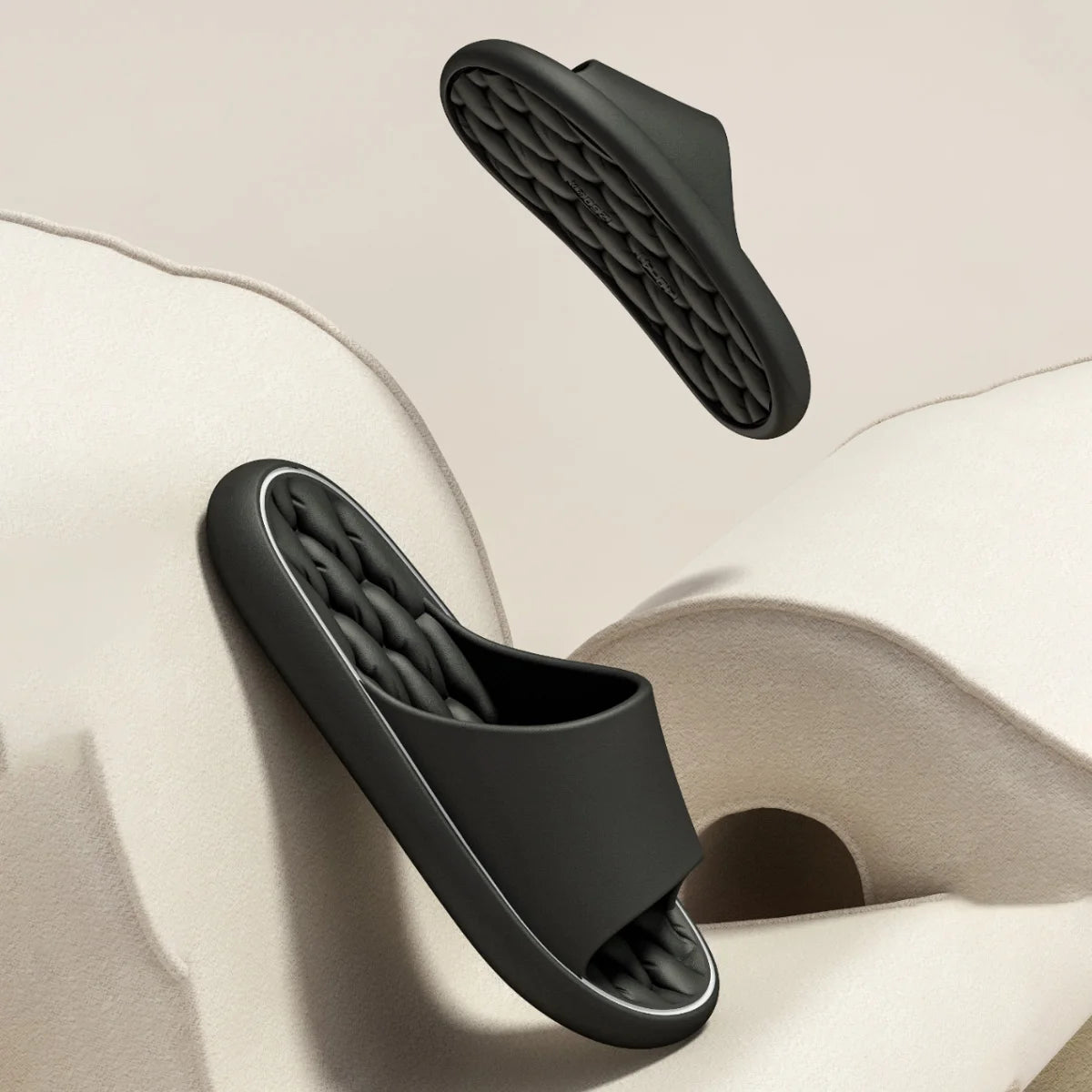 TZLDN Summer Women Home Slippers Beach Flat Fold Sandals Soft Comfortable Non-Slip Slides Indoor Outdoor Men Bathroom Flip Flops