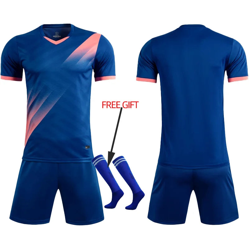 Adult Kids Football Jersey Men Customize Soccer Uniforms Sports Clothes Women Futsal Sportswear Child Training Tracksuit Outfit