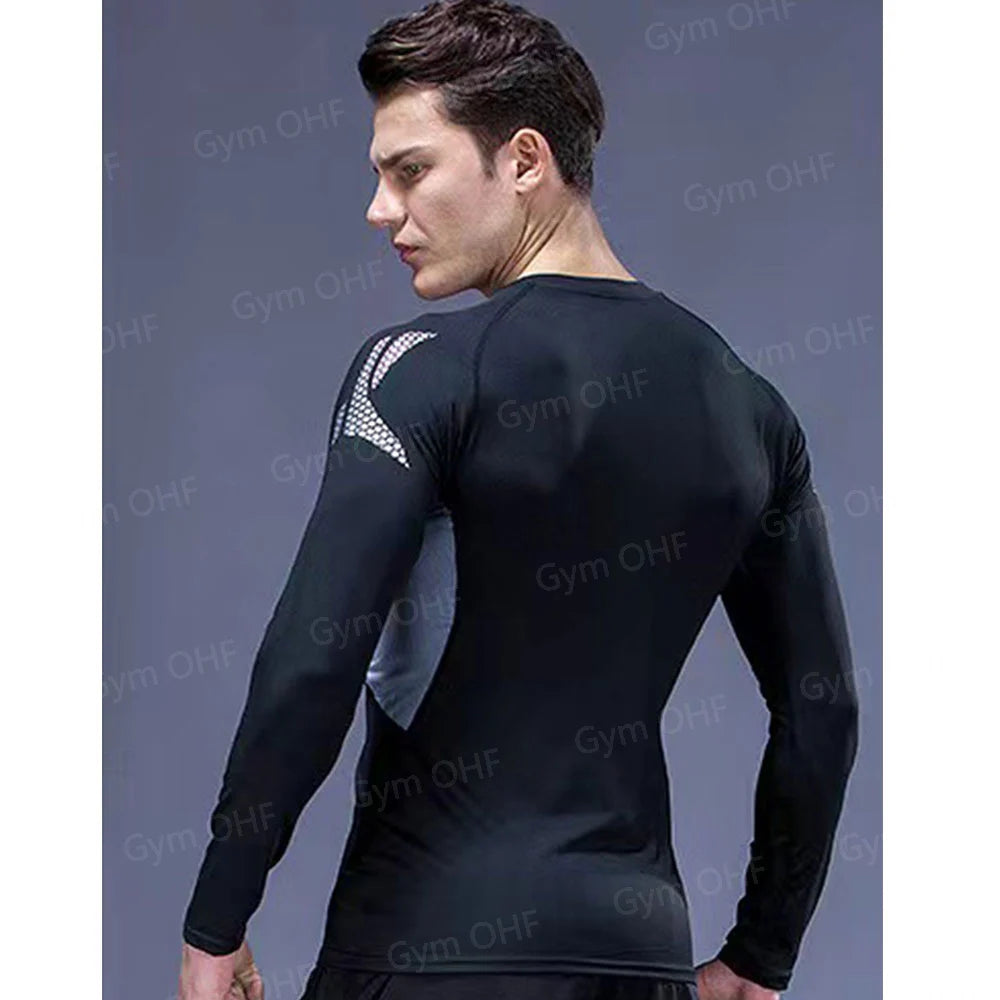 Spider Compression Shirt Mens Rashguard Fitness For Men Gym Sports T-Shirt Running Sweatshirt Outdoor Mountaineering Training