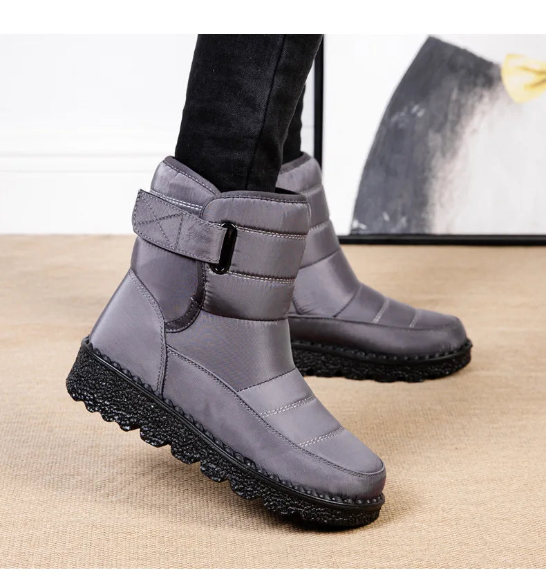Boots Women Non Slip Waterproof Winter Snow Boots Platform Shoes for Women Warm Ankle Boots Cotton Padded Shoes Botas De Mujer