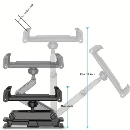 Car Tablet Holder Headrest Mount Adjustable Stand For 5 To 12.9 Inch Devices