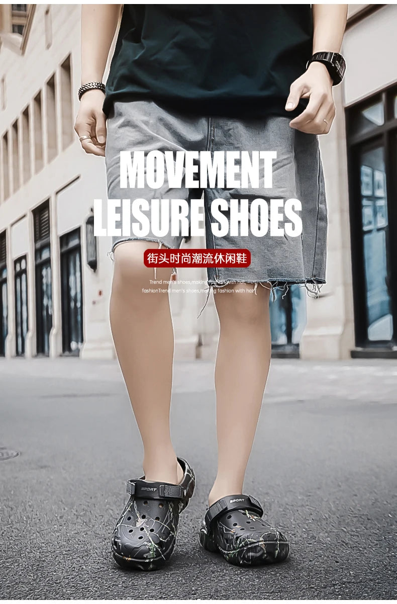 Men Slippers Summer Sandals EVA Platform Garden Shoes Unisex Flat Shoes Women Bedroom Slides High Quality Lightweight Beach