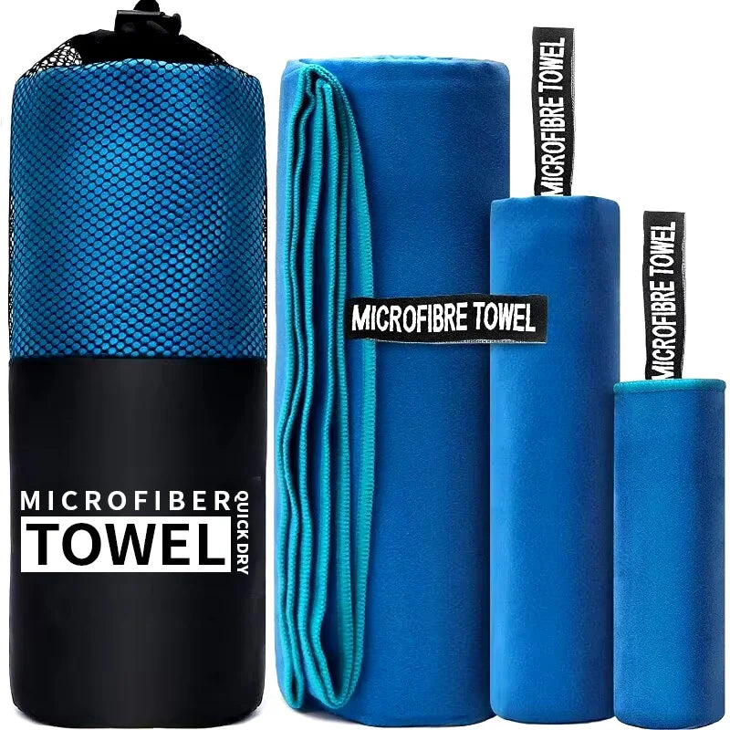 Quick-Drying Microfiber Sports Towel 40x80cm Blue Grey Green Orange
