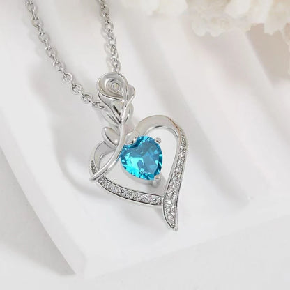 Heart Shaped Pendant Necklace, Hollow Design, Zinc Alloy Jewelry
