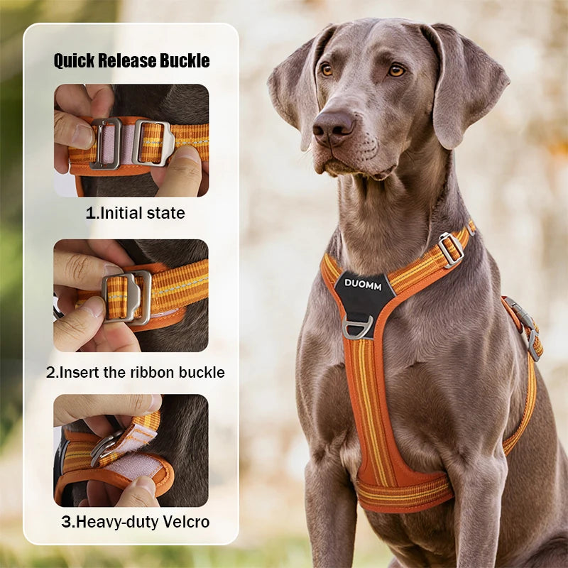 Dog Harnesses Leash Vest With Refletive Strap Pet Chest Pet Dog Training Harness for Medium and Large Dogs Explosion Proof
