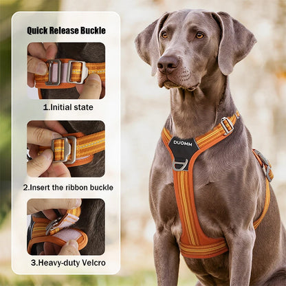 Dog Harness With Reflective Strap Vest For Medium And Large Dogs