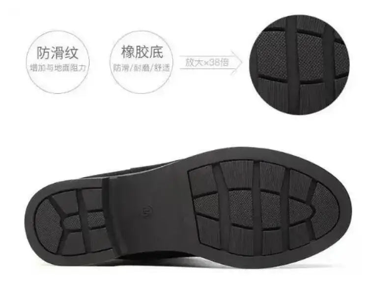 2025 New Women Warm Plush Snow Boots Casual Flat All-match Cotton Fashion Side Zipper Winter Shoes Thigh High Boot Botas Mujer