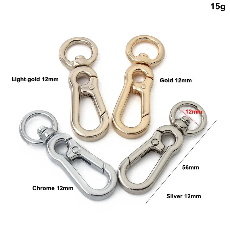 Dog Leash Clip Pets Carabiner Auto Locking Carabiner With Swivel Rotating Ring For Outdoor Keychain Pet Leash Hook Accessories