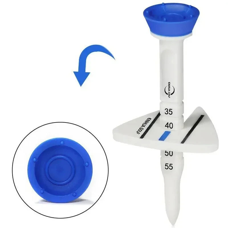 4 Pcs 33-55mm Adjustable-height Golf Tee Training Accessories