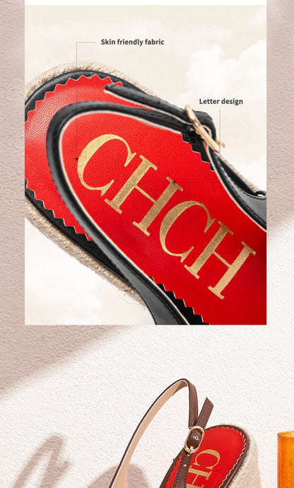 Women's Wedge Sandals Fish Mouth Open Toe Platform High Heel 8.5cm Summer Formal