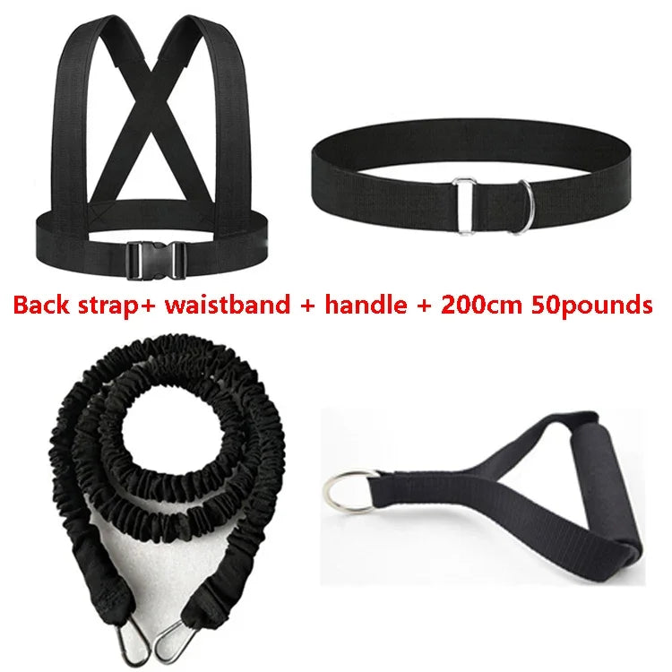 Running Sprint Dash Track and Field Pull Rope Resistance Bands for Football Basketball Powerful Strength Explosive Force