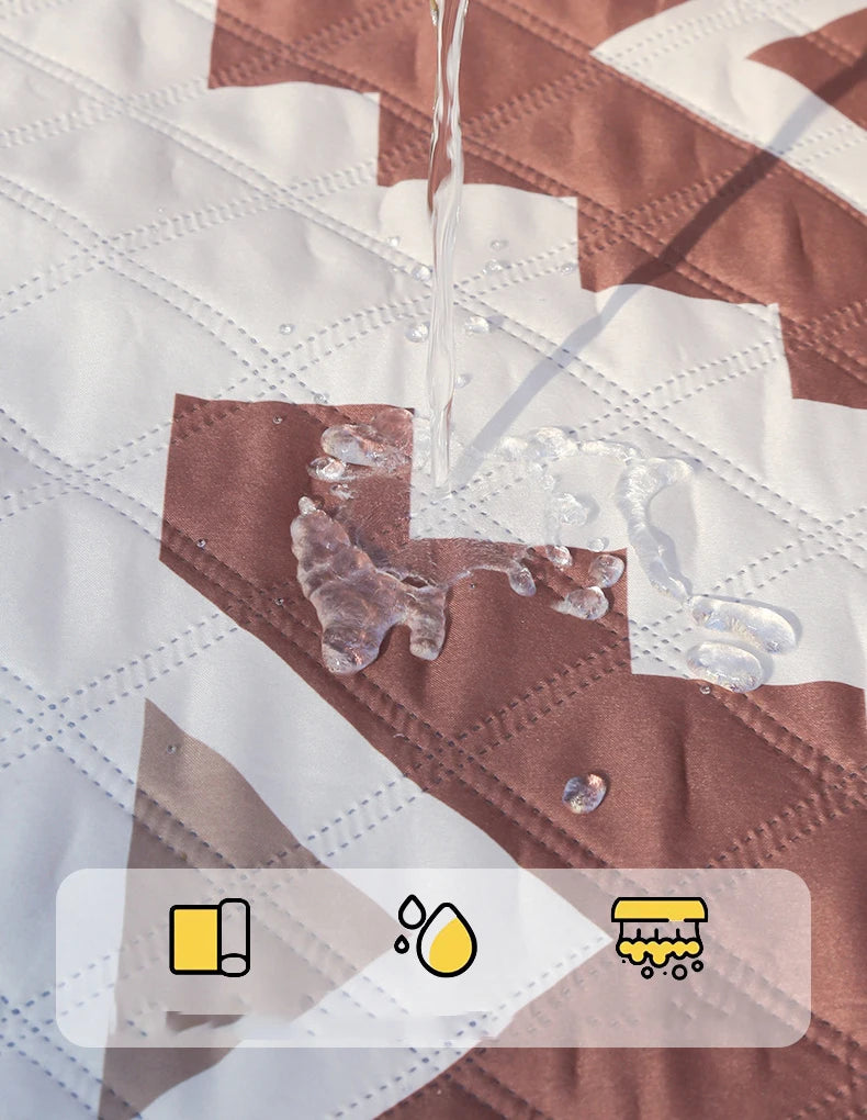 200x200CM Waterproof Picnic Blanket Large Beach Blanket Outdoor Picnic Mat Beach Mat with Carrying Handle for Travel Camping