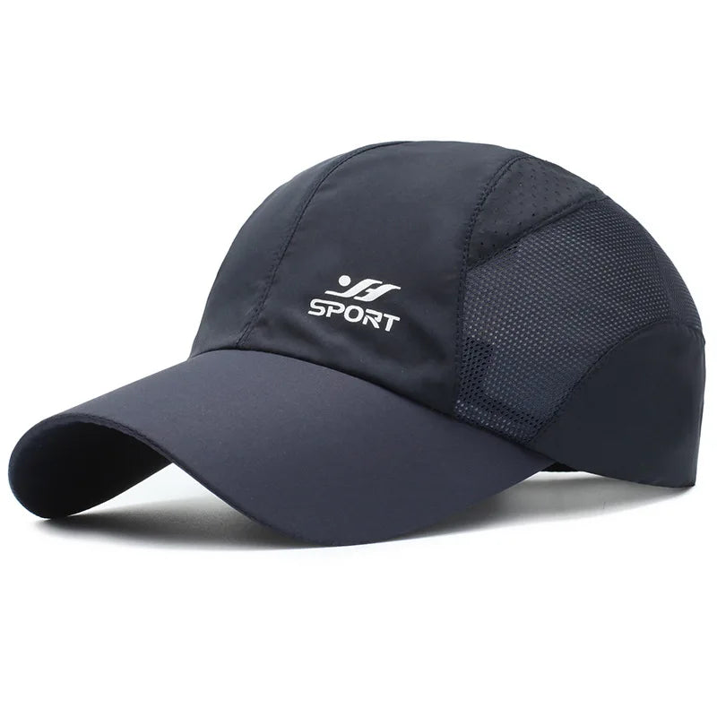 Quick Drying Adjustable Baseball Cap - Breathable Sun Protection For Outdoor Golf Fishing Running Sports